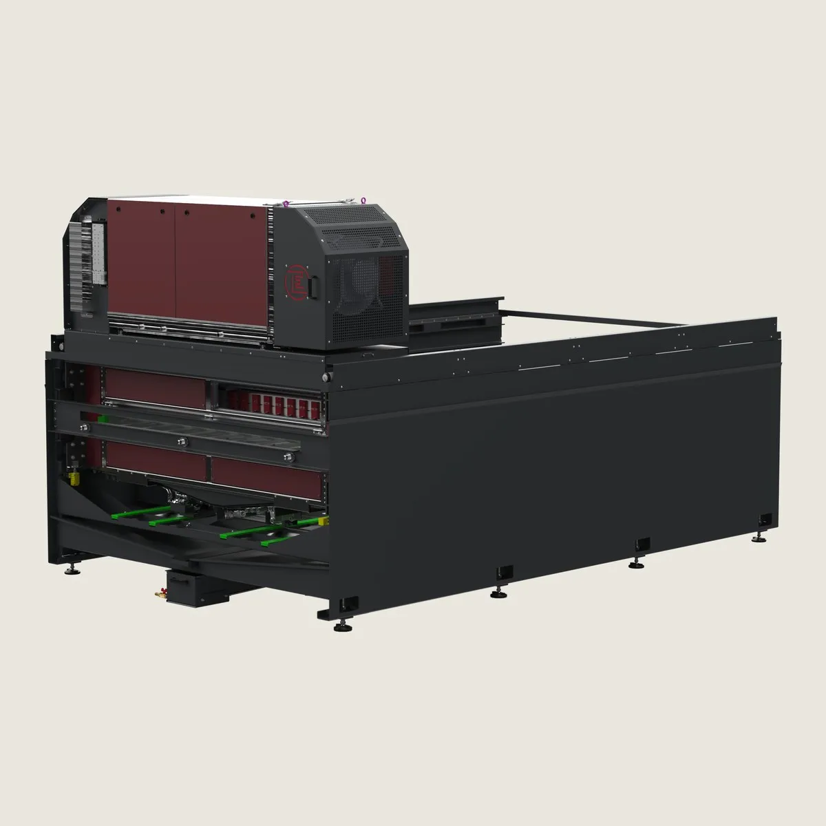 EOS Move spray system with a moving spray unit.