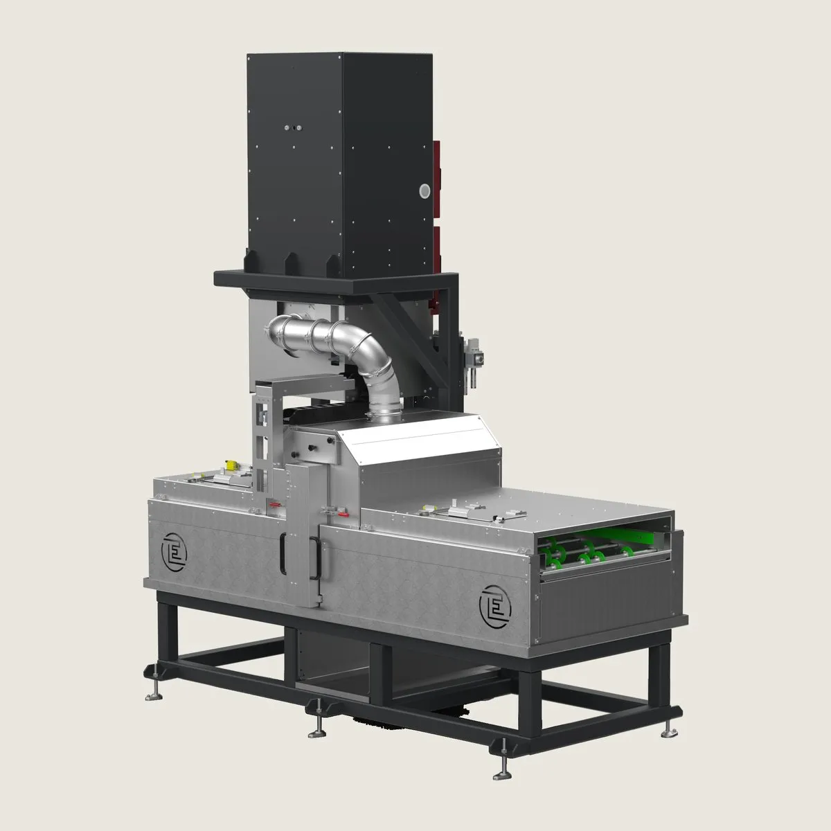 Wetting system for drywall boards, spray chamber, workpieces.