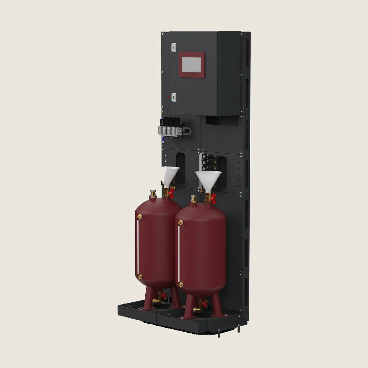 EDS metering system with 6 tool-lubrication valves.